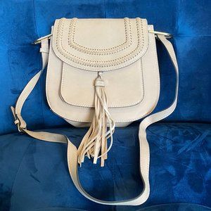 Franco Sarto Vegan Leather Saddle Bag - Blush